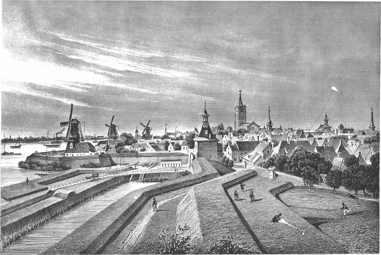 Gorinchem - van den Korenmolen beoosten de Dalempoort te zien